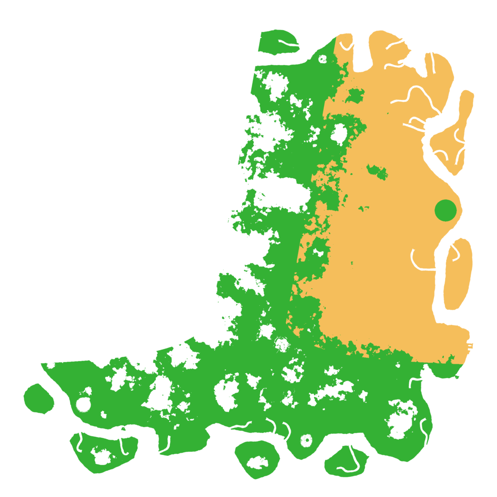 Biome Rust Map: Procedural Map, Size: 6000, Seed: 66727252