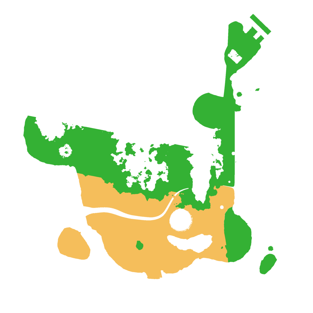 Biome Rust Map: Procedural Map, Size: 2500, Seed: 36732