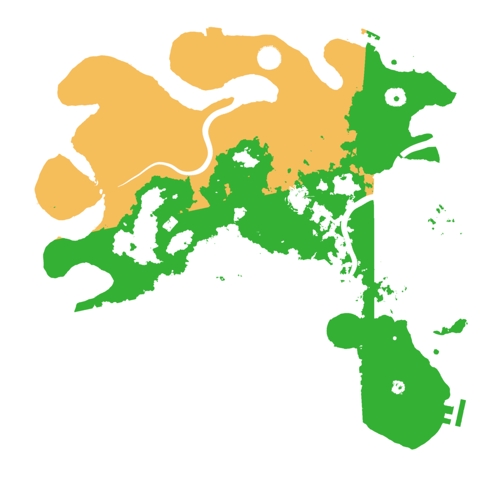 Biome Rust Map: Procedural Map, Size: 3700, Seed: 23523507