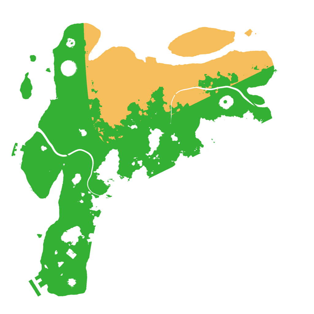 Biome Rust Map: Procedural Map, Size: 3500, Seed: 125644359