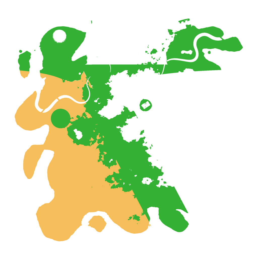 Biome Rust Map: Procedural Map, Size: 3500, Seed: 2104318988