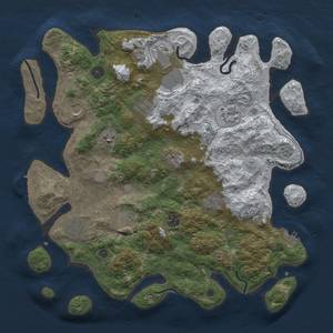 Thumbnail Rust Map: Procedural Map, Size: 4000, Seed: 65463, 19 Monuments