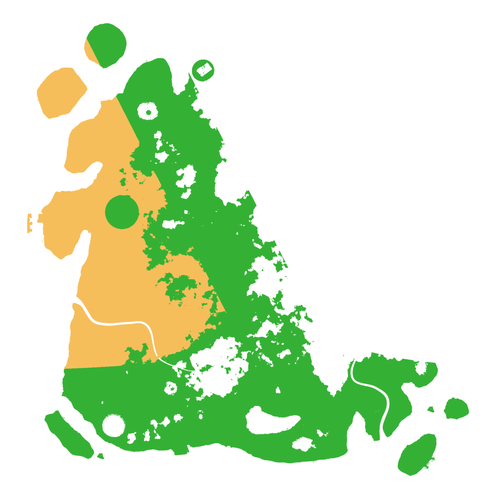 Biome Rust Map: Procedural Map, Size: 3950, Seed: 517748192