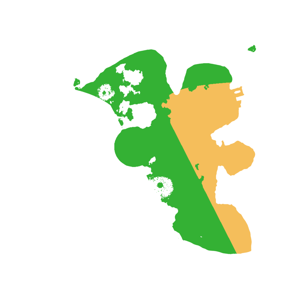 Biome Rust Map: Procedural Map, Size: 2000, Seed: 655454