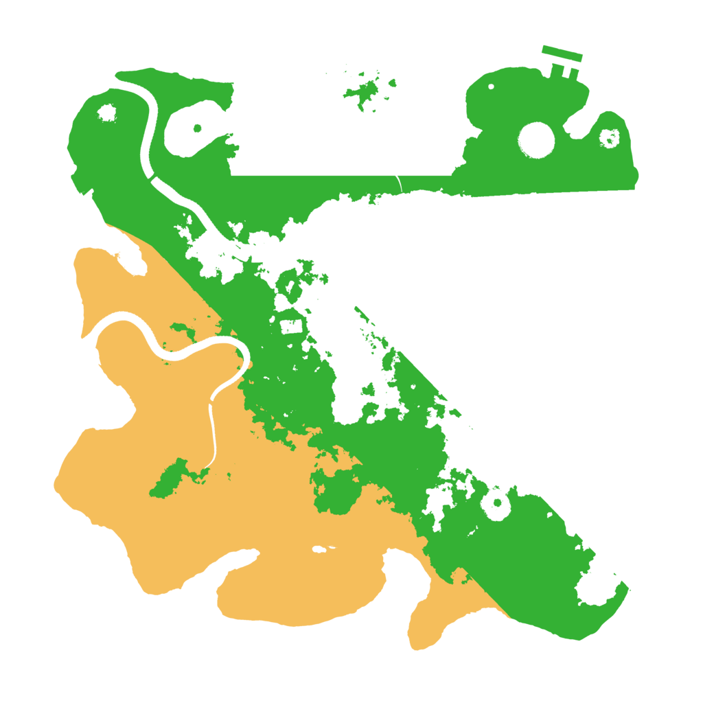 Biome Rust Map: Procedural Map, Size: 3500, Seed: 533215993