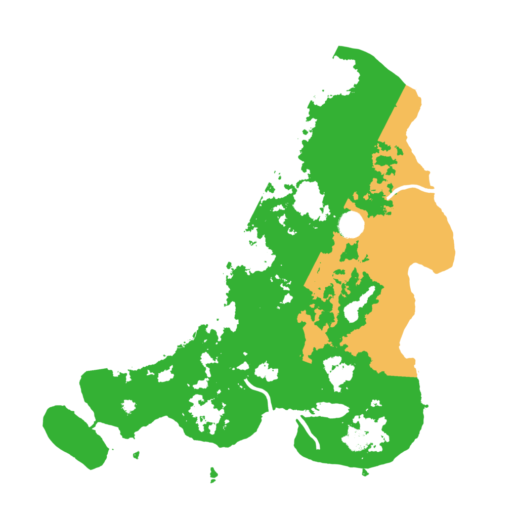 Biome Rust Map: Procedural Map, Size: 3500, Seed: 1990366635