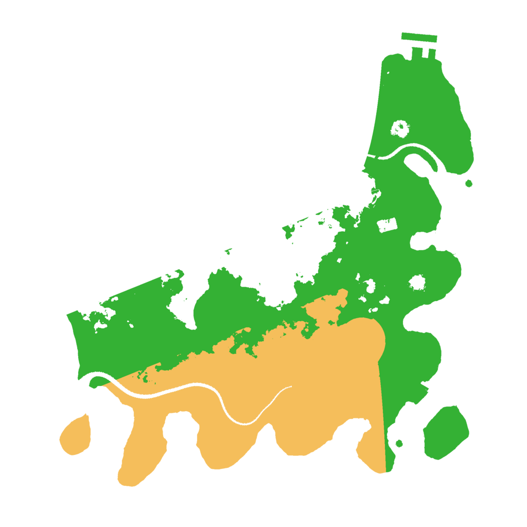 Biome Rust Map: Procedural Map, Size: 3000, Seed: 603958651