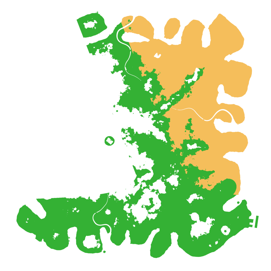 Biome Rust Map: Procedural Map, Size: 4500, Seed: 594706354