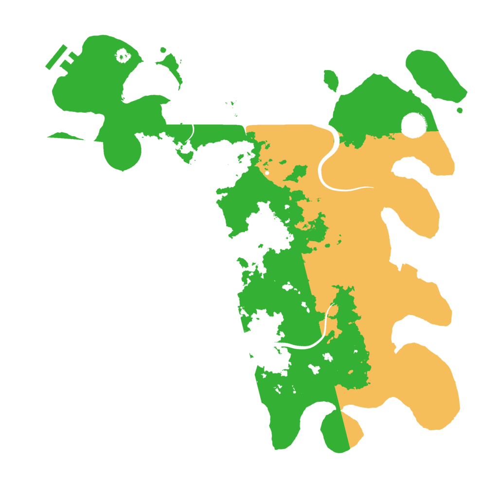 Biome Rust Map: Procedural Map, Size: 3500, Seed: 77778989