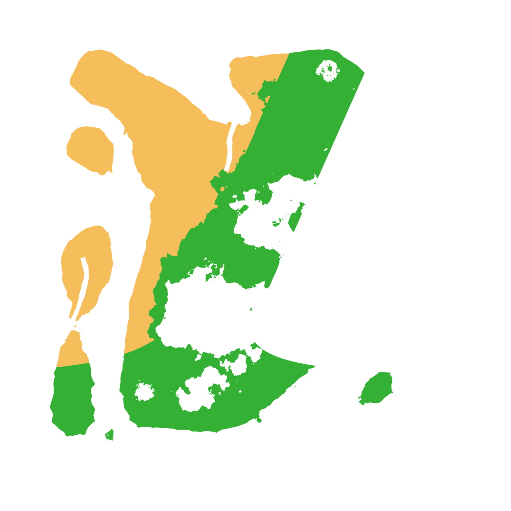 Biome Rust Map: Procedural Map, Size: 2500, Seed: 580752910