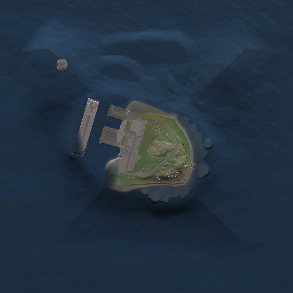 Rust Map: Procedural Map, Size: 1000, Seed: 234432, 2 Monuments