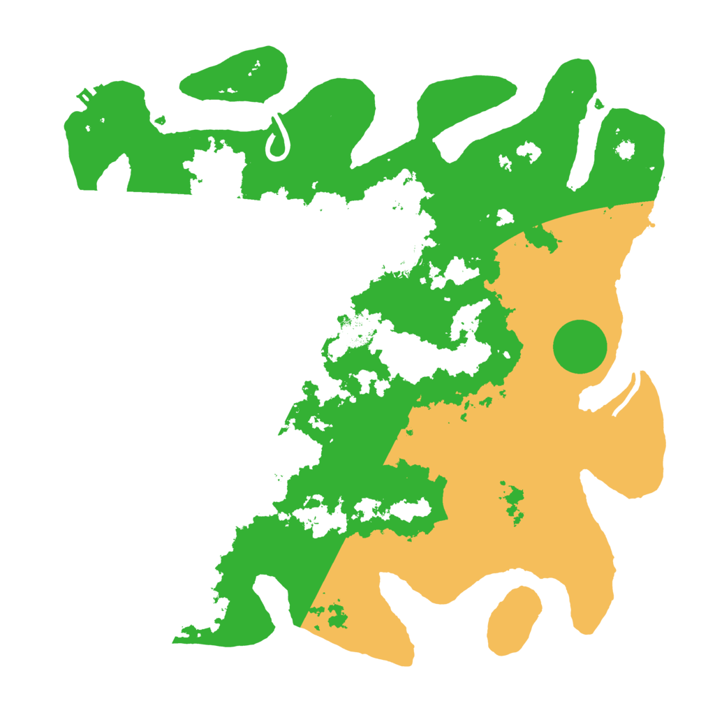 Biome Rust Map: Procedural Map, Size: 3500, Seed: 662343