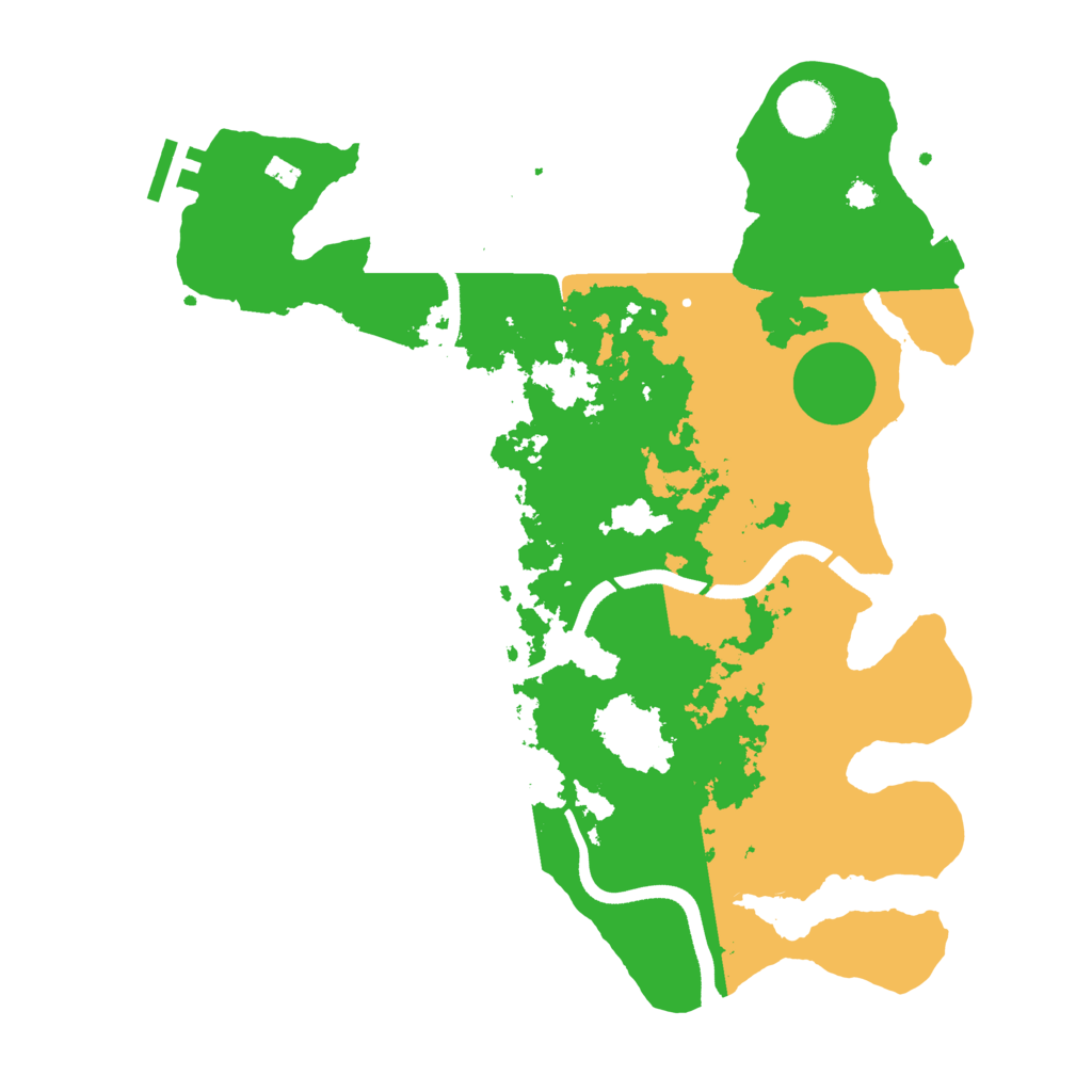 Biome Rust Map: Procedural Map, Size: 3500, Seed: 715968669