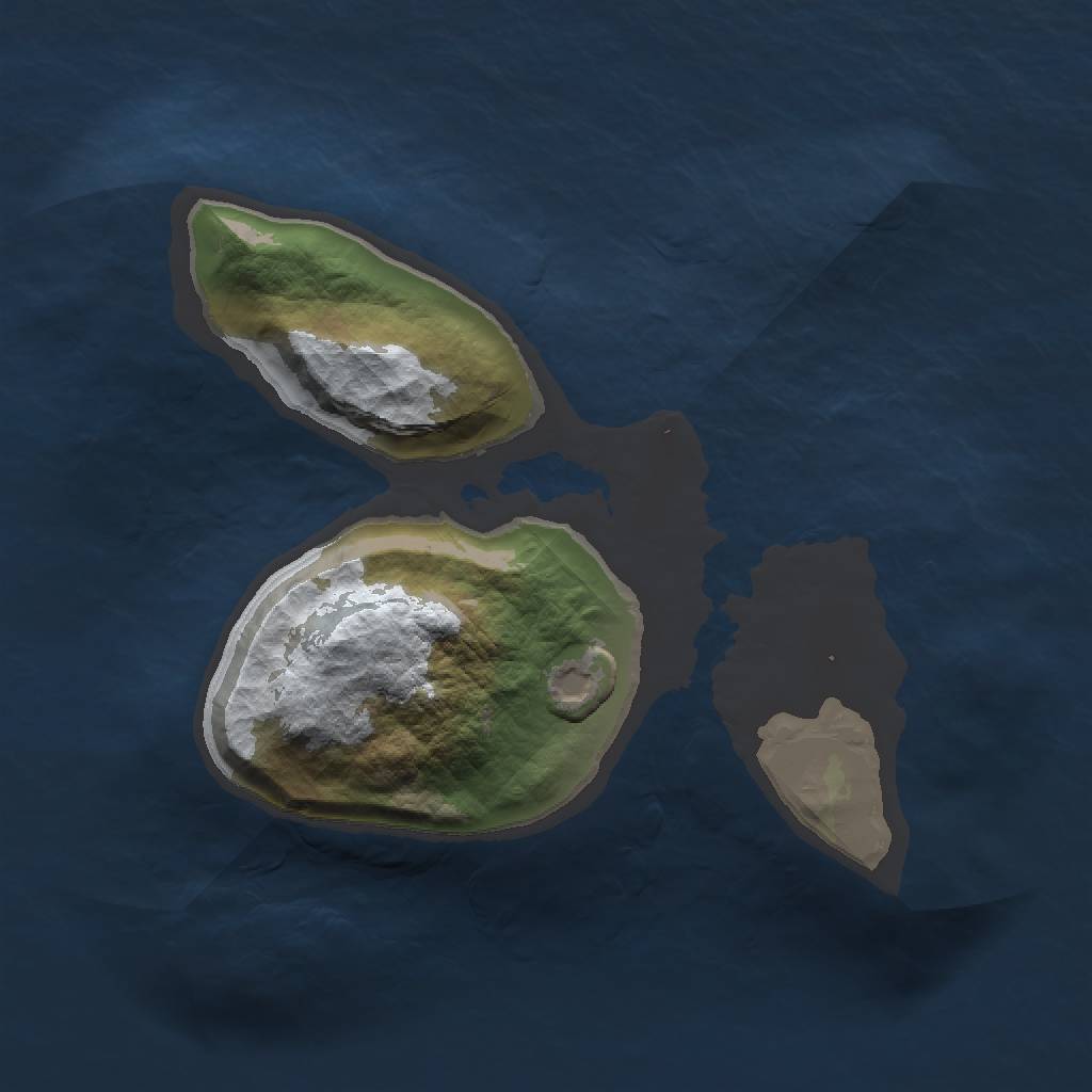 Rust Map: Barren, Size: 1400, Seed: 12345, 2 Monuments