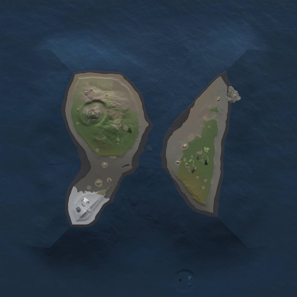 Rust Map: Procedural Map, Size: 1000, Seed: 195914, 3 Monuments