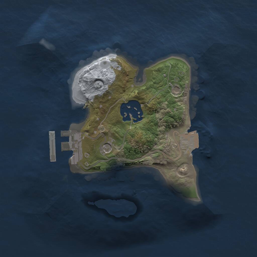 Rust Map: Procedural Map, Size: 1700, Seed: 21, 4 Monuments