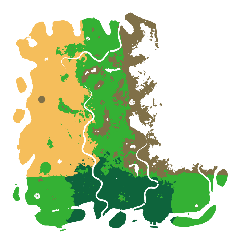 Biome Rust Map: Procedural Map, Size: 6000, Seed: 435356346