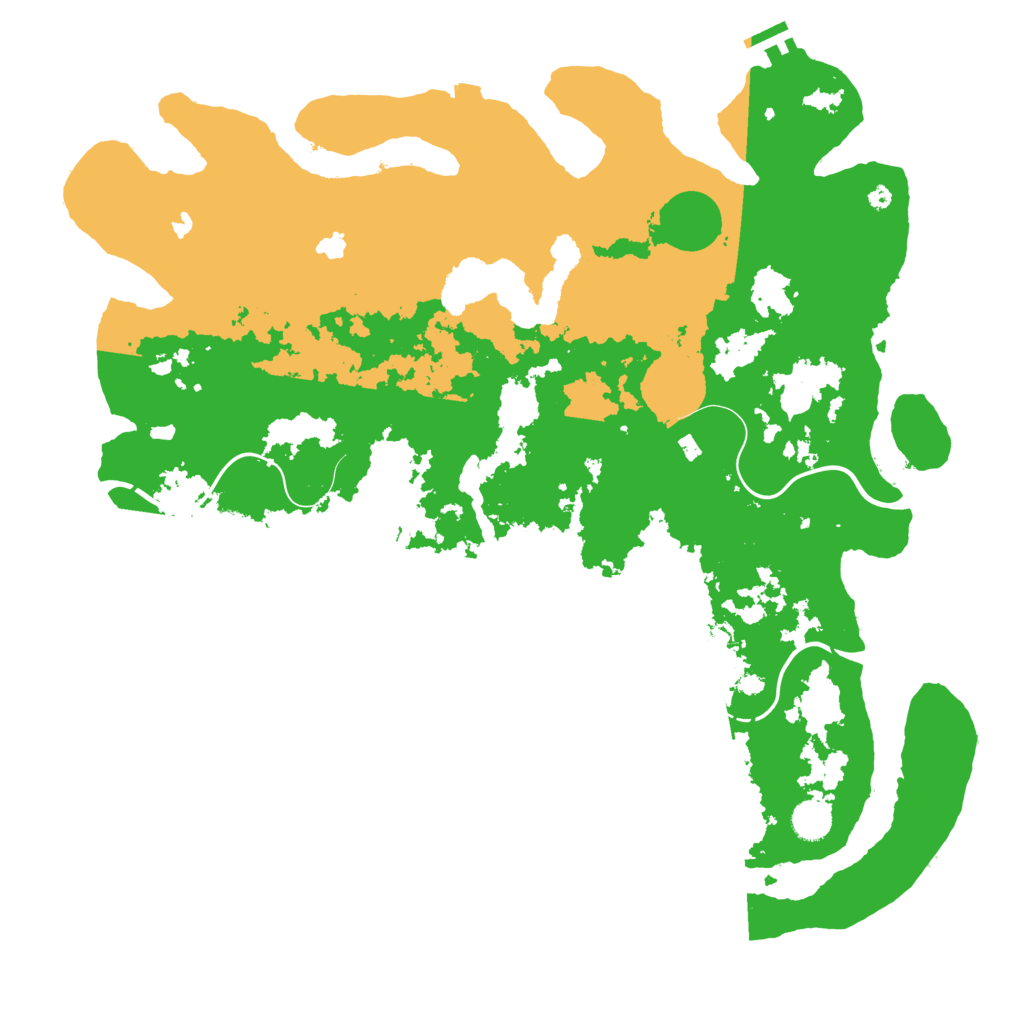 Biome Rust Map: Procedural Map, Size: 4500, Seed: 177351797