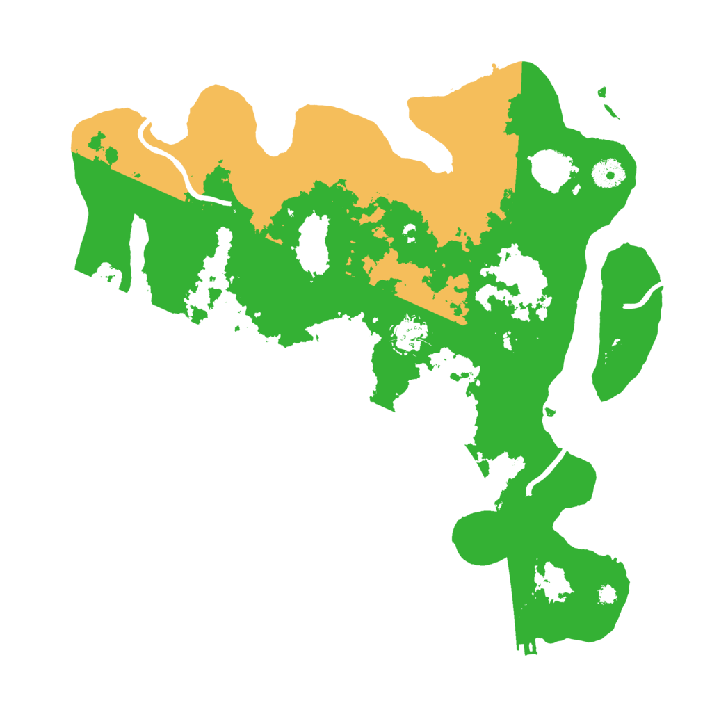 Biome Rust Map: Procedural Map, Size: 3500, Seed: 6733341