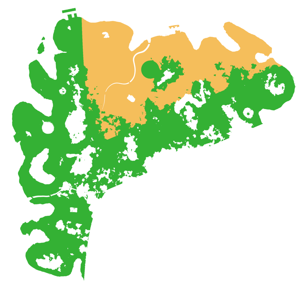 Biome Rust Map: Procedural Map, Size: 4500, Seed: 611753290