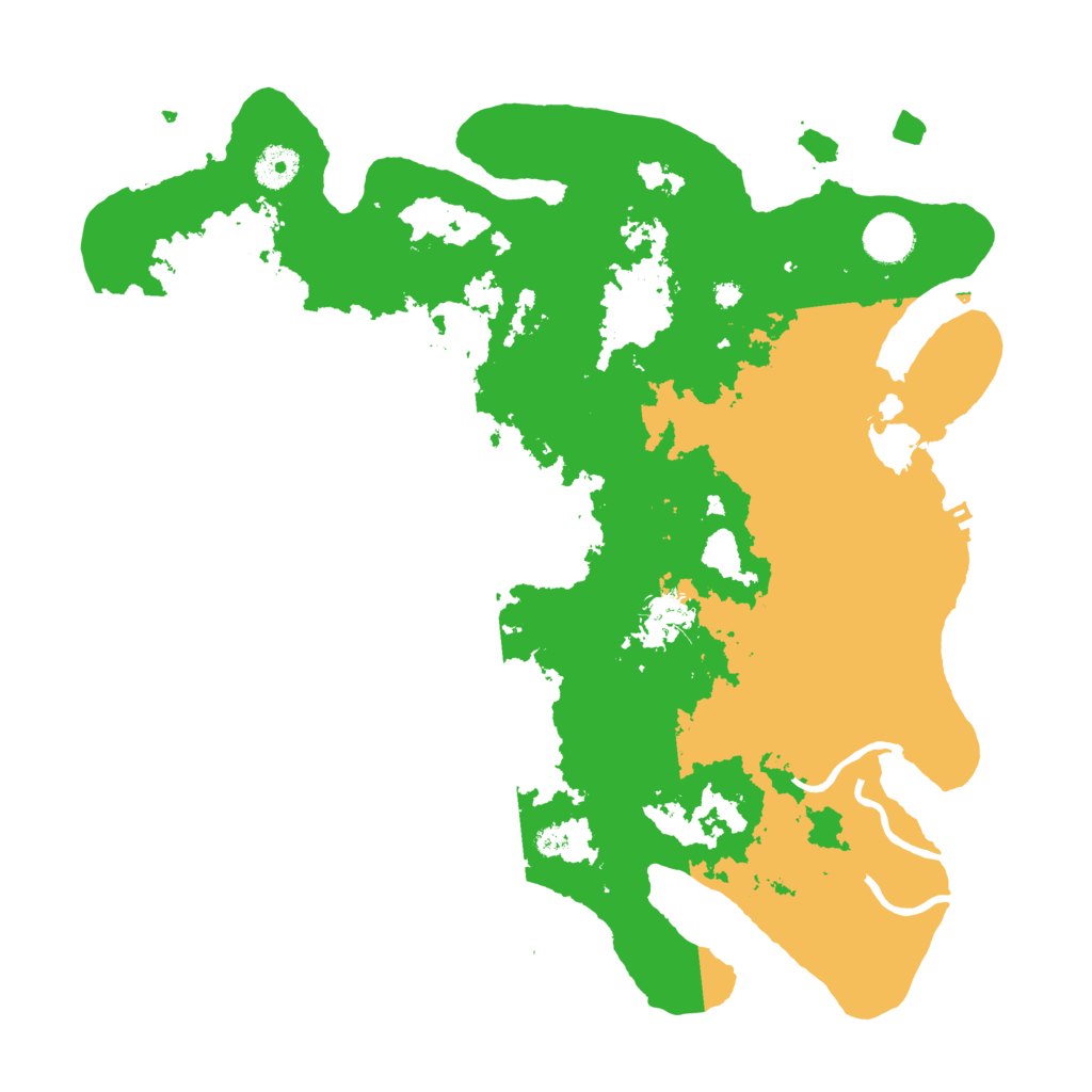 Biome Rust Map: Procedural Map, Size: 3800, Seed: 2025324733
