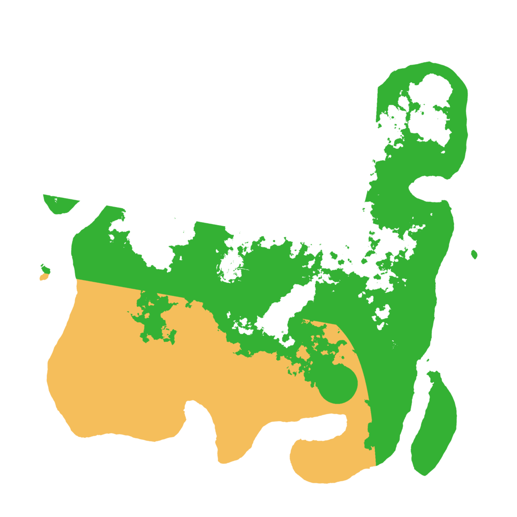 Biome Rust Map: Barren, Size: 3500, Seed: 775941956