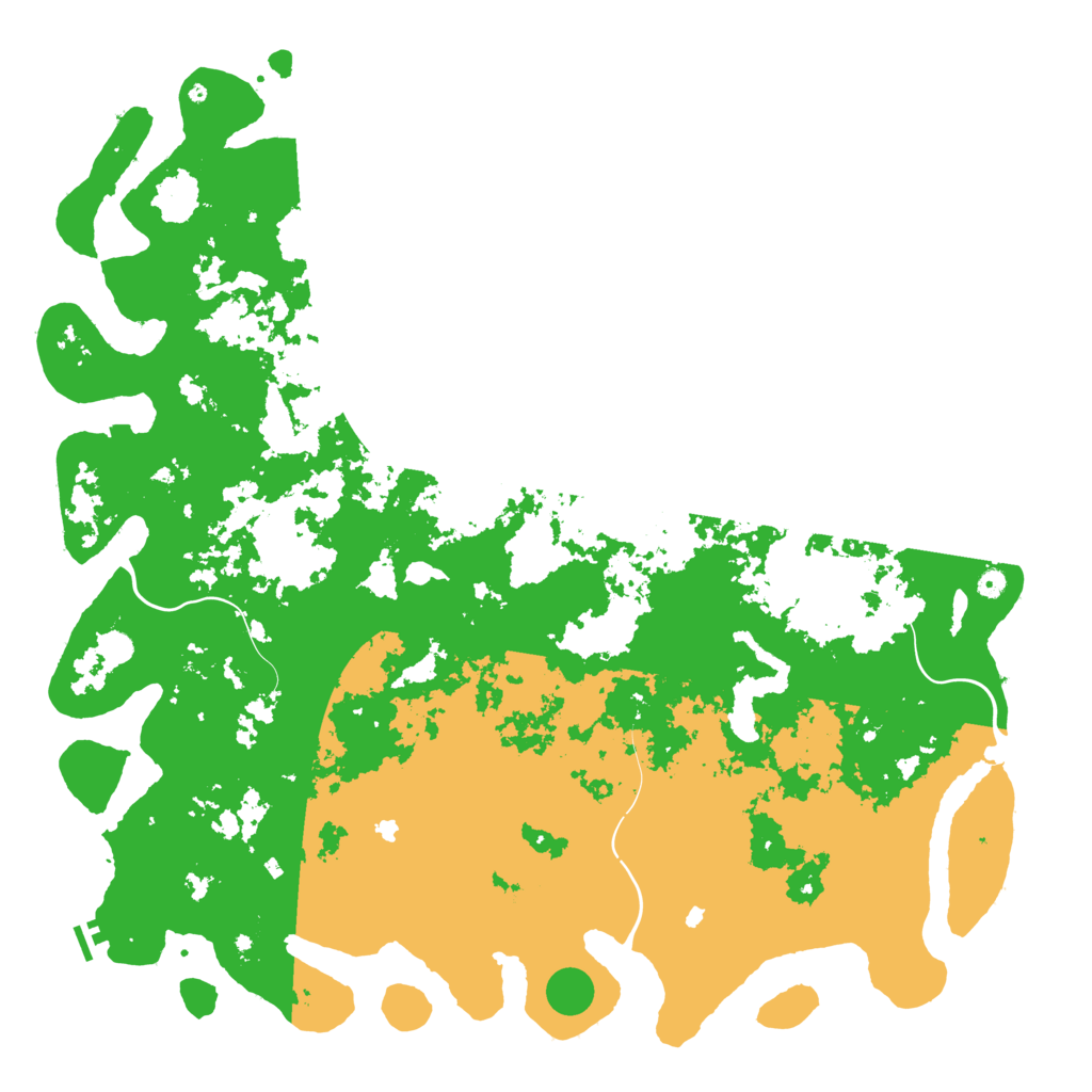 Biome Rust Map: Procedural Map, Size: 6000, Seed: 77778888