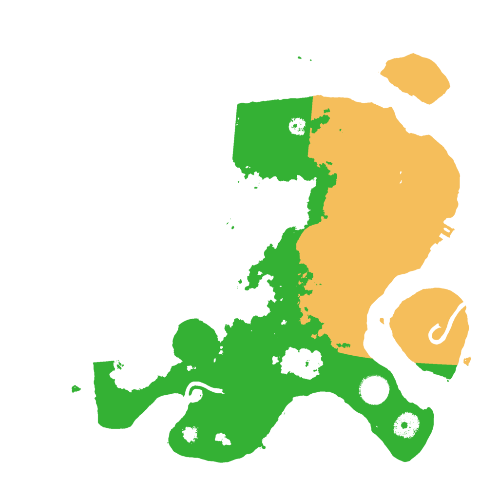 Biome Rust Map: Procedural Map, Size: 3000, Seed: 1233345
