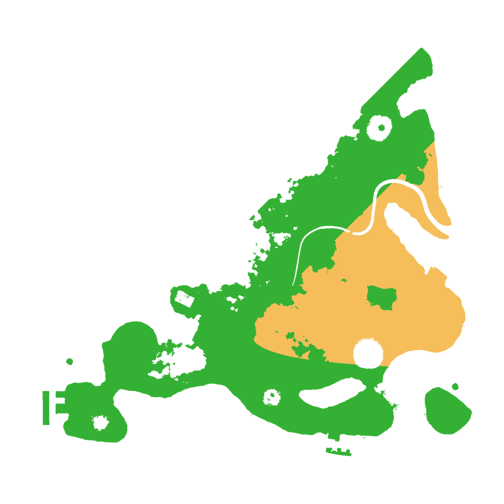Biome Rust Map: Procedural Map, Size: 3000, Seed: 543051286