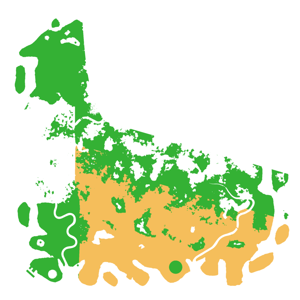Biome Rust Map: Procedural Map, Size: 6000, Seed: 57879564