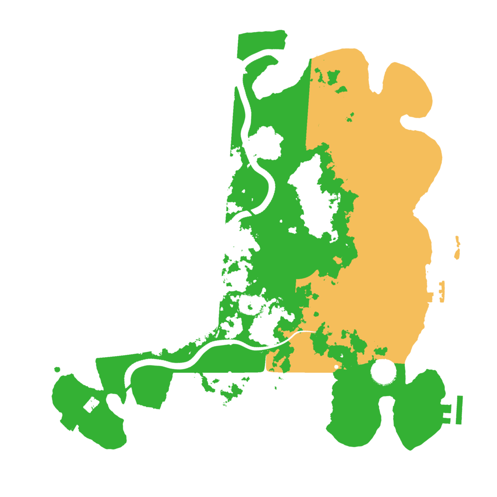 Biome Rust Map: Procedural Map, Size: 3500, Seed: 114442441