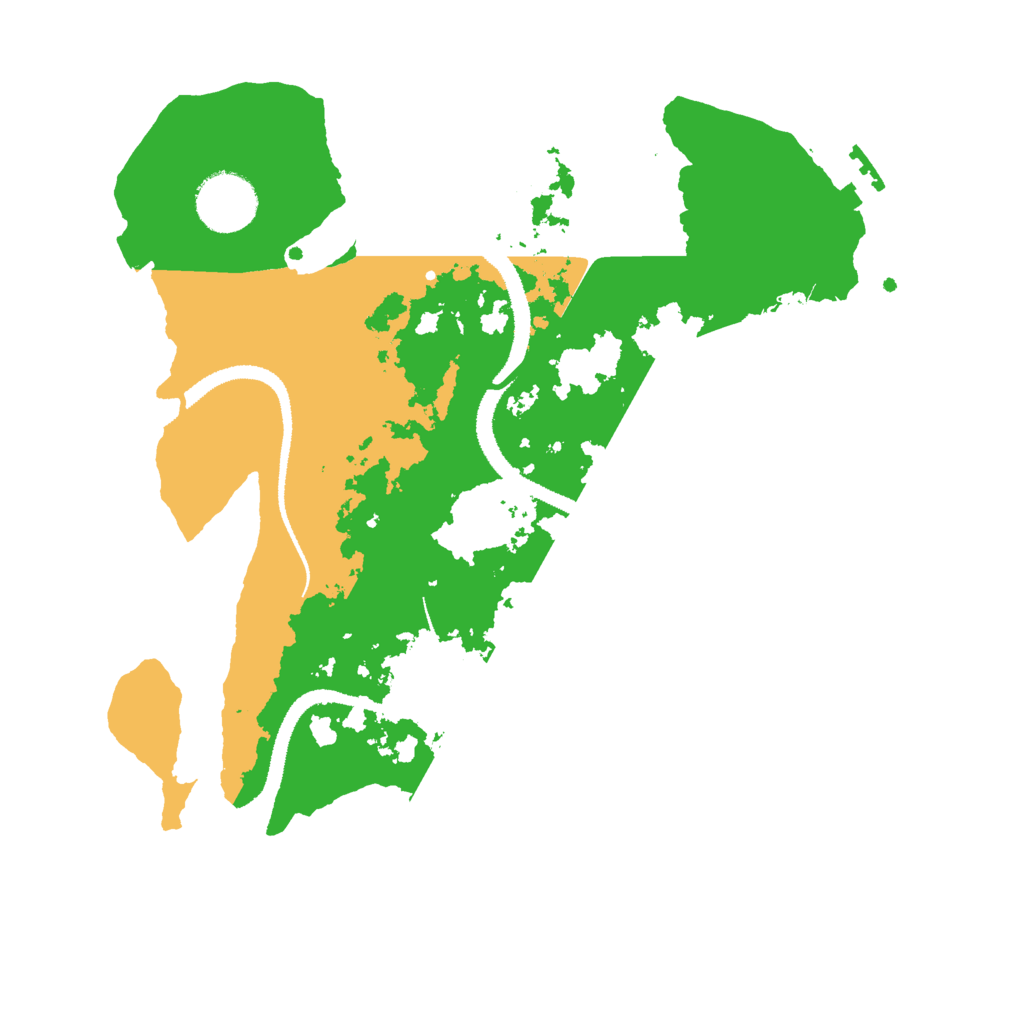 Biome Rust Map: Procedural Map, Size: 3000, Seed: 22201588