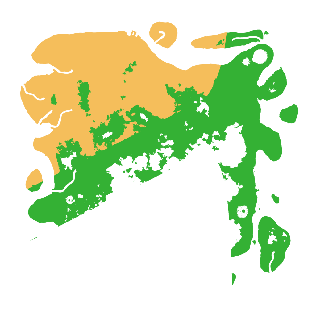 Biome Rust Map: Procedural Map, Size: 3900, Seed: 5549