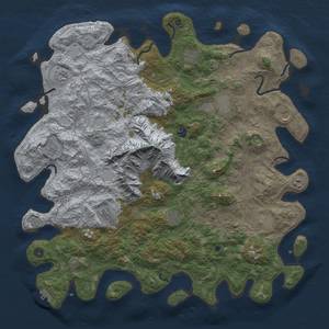 Thumbnail Rust Map: Procedural Map, Size: 5000, Seed: 595829735, 18 Monuments