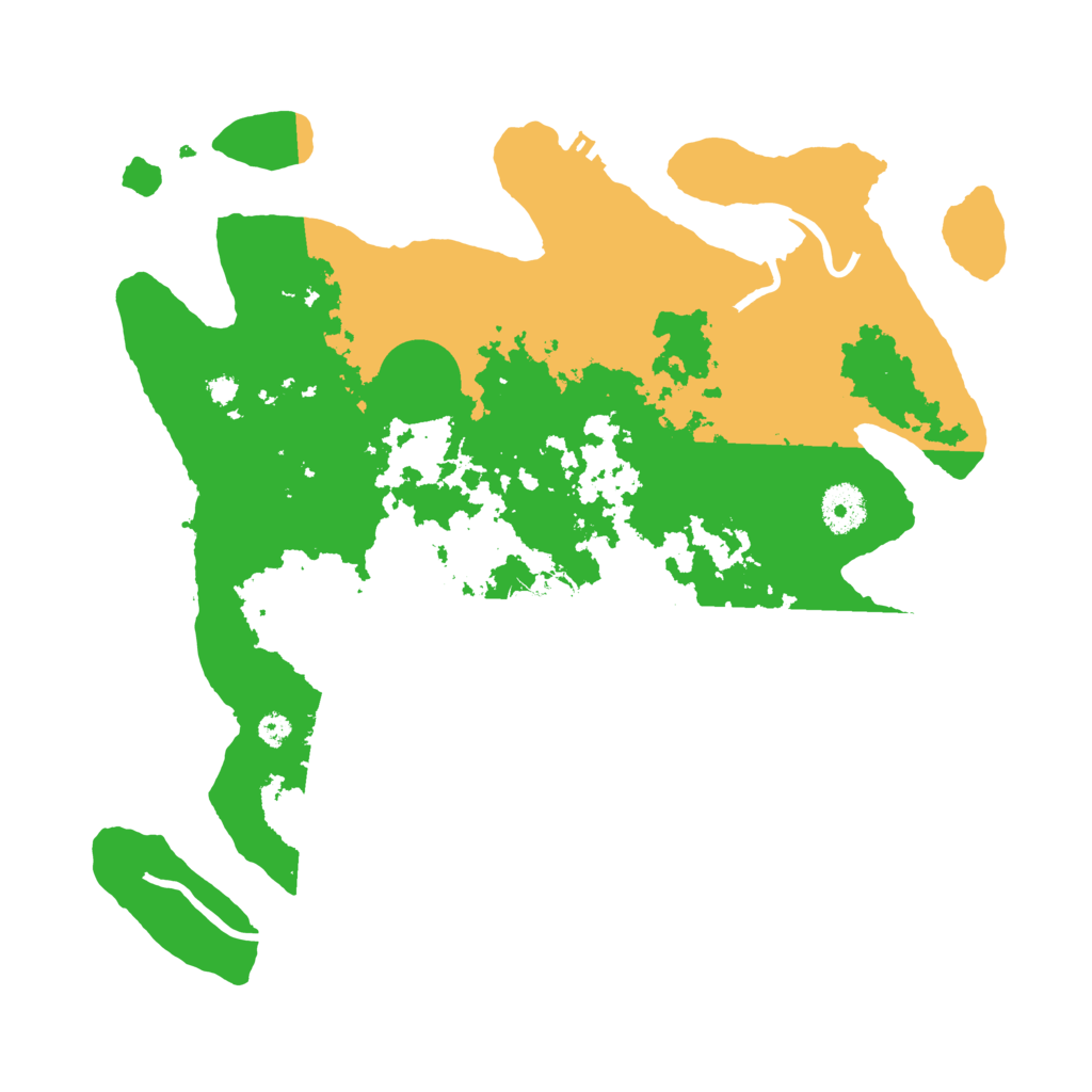 Biome Rust Map: Procedural Map, Size: 3500, Seed: 443451479