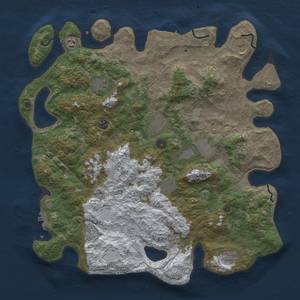 Thumbnail Rust Map: Procedural Map, Size: 4500, Seed: 836409753, 20 Monuments