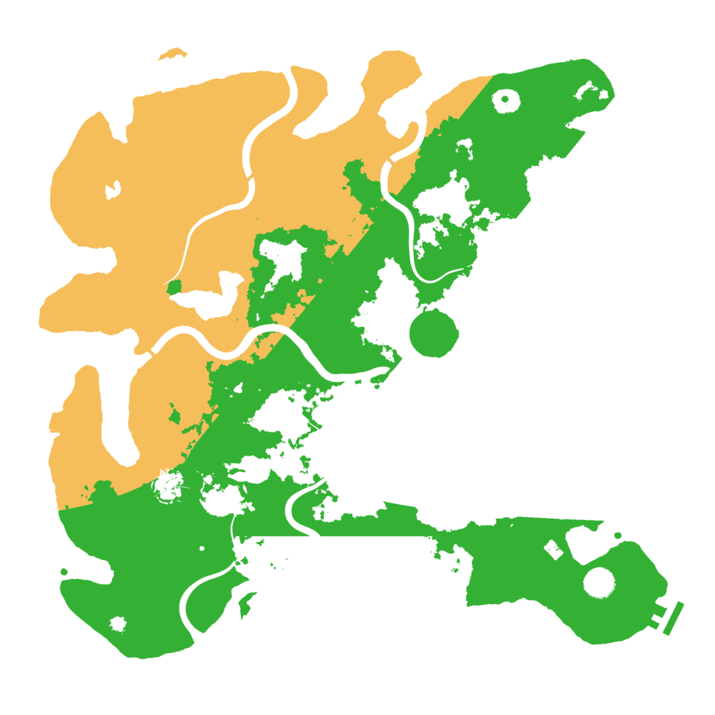 Biome Rust Map: Procedural Map, Size: 4074, Seed: 31854