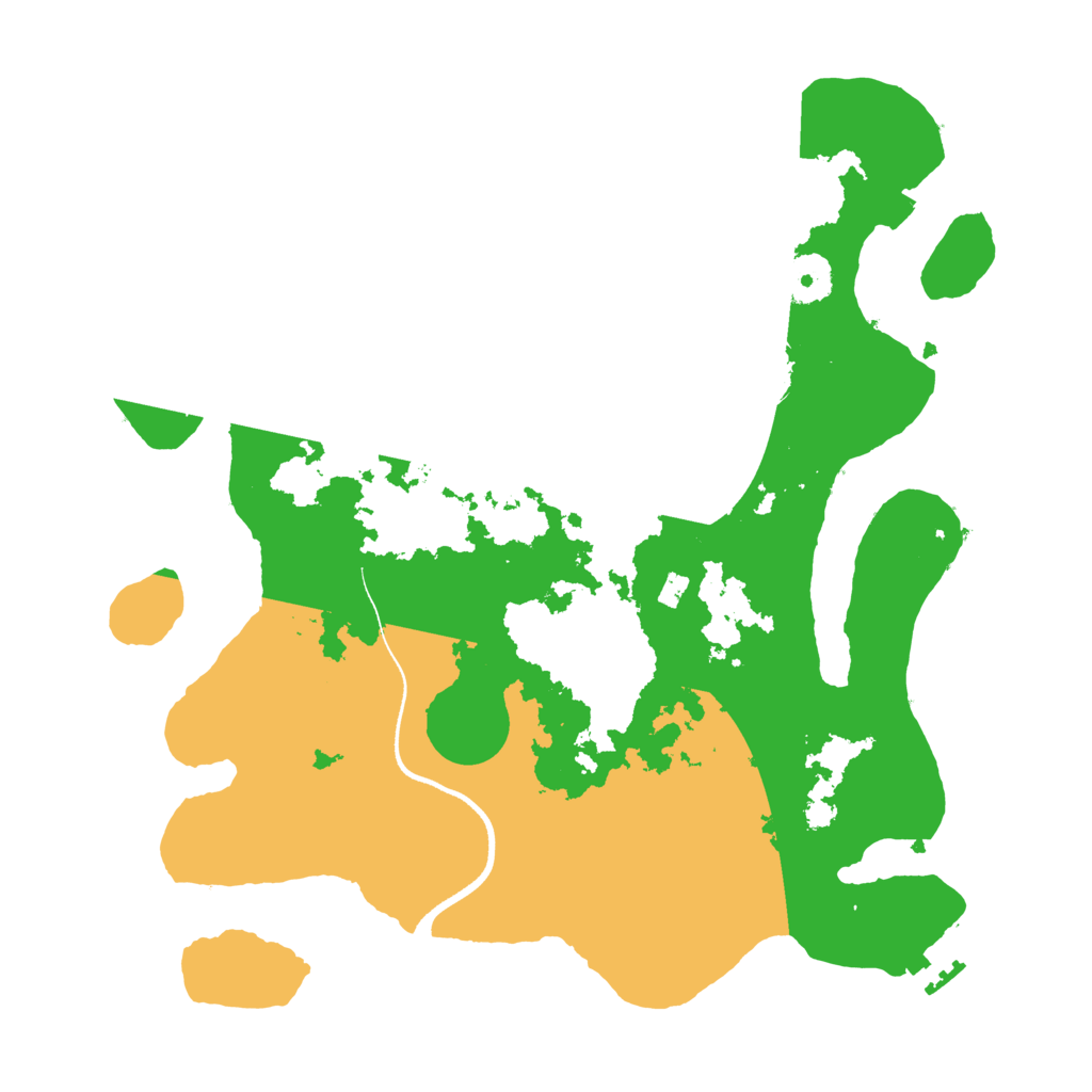 Biome Rust Map: Procedural Map, Size: 3500, Seed: 492602132