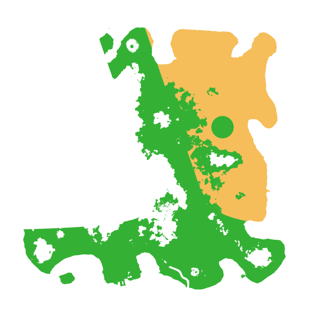 Biome Rust Map: Procedural Map, Size: 3700, Seed: 10495