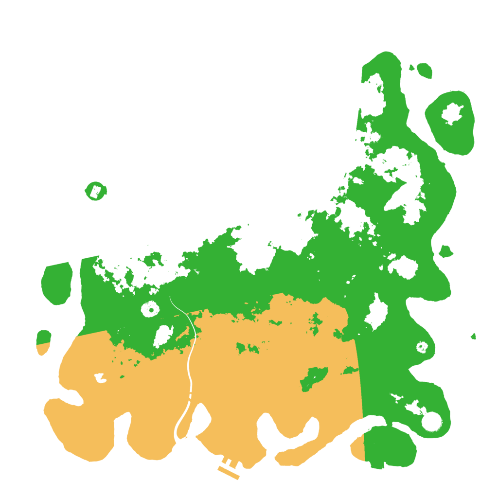 Biome Rust Map: Procedural Map, Size: 4400, Seed: 88888882