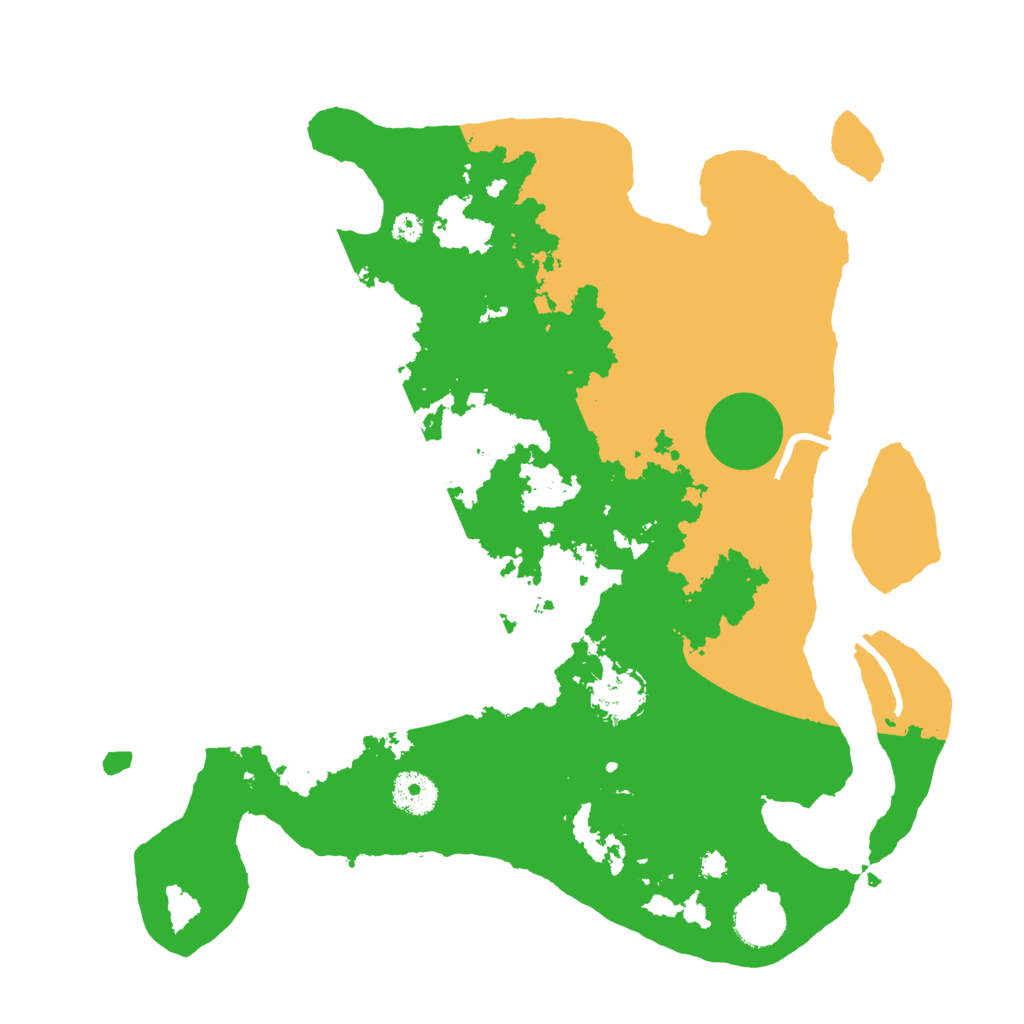 Biome Rust Map: Procedural Map, Size: 3500, Seed: 1593544295