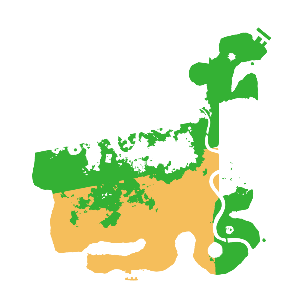 Biome Rust Map: Procedural Map, Size: 3500, Seed: 251395185