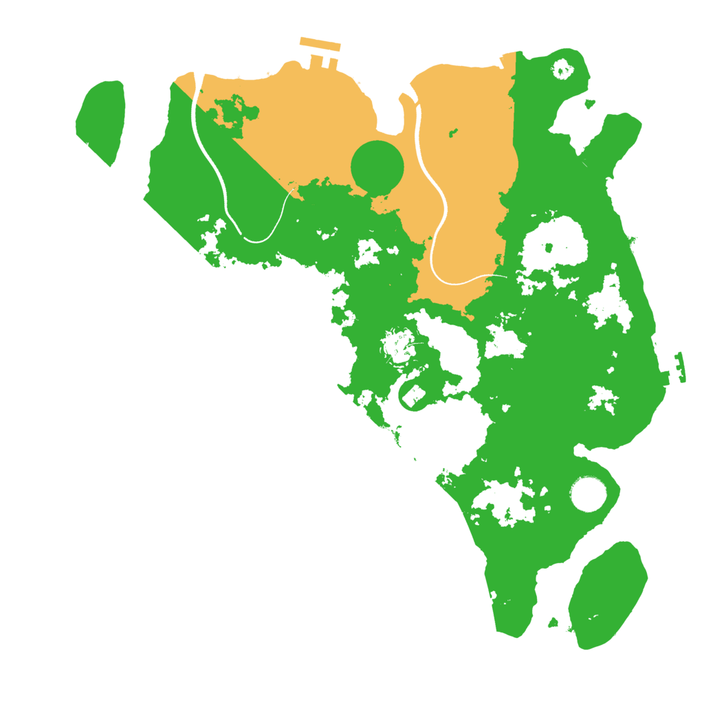 Biome Rust Map: Procedural Map, Size: 3500, Seed: 1070823677