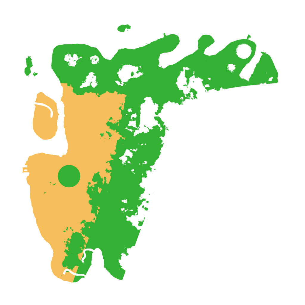 Biome Rust Map: Procedural Map, Size: 3600, Seed: 482283