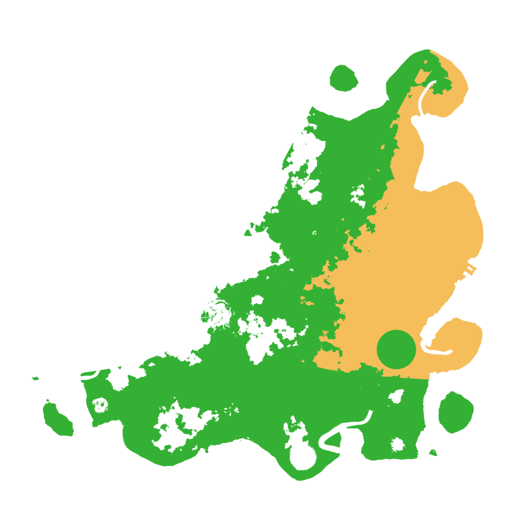 Biome Rust Map: Procedural Map, Size: 3500, Seed: 1076114242