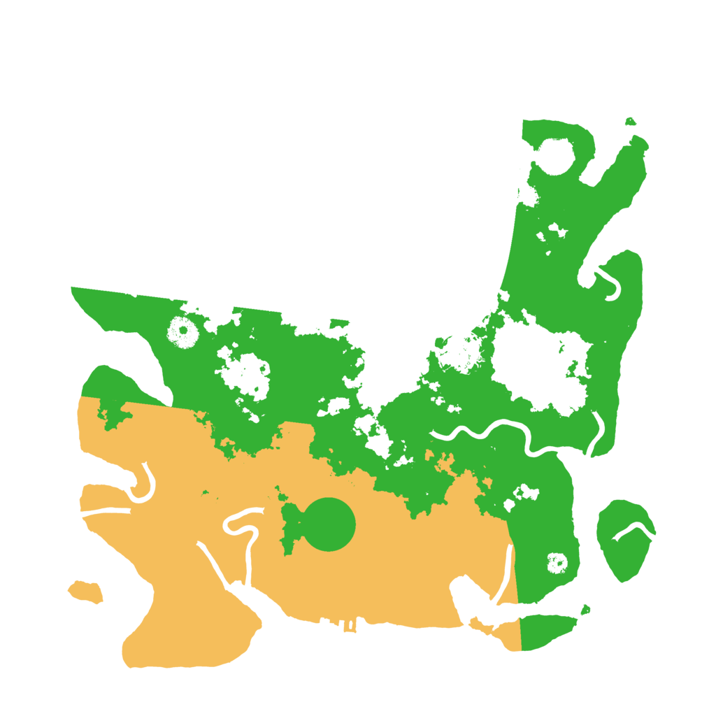 Biome Rust Map: Procedural Map, Size: 3500, Seed: 921434344