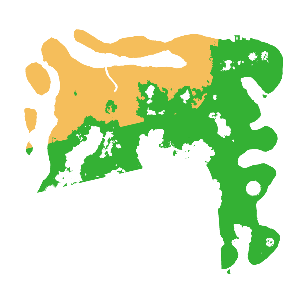 Biome Rust Map: Procedural Map, Size: 3600, Seed: 581455
