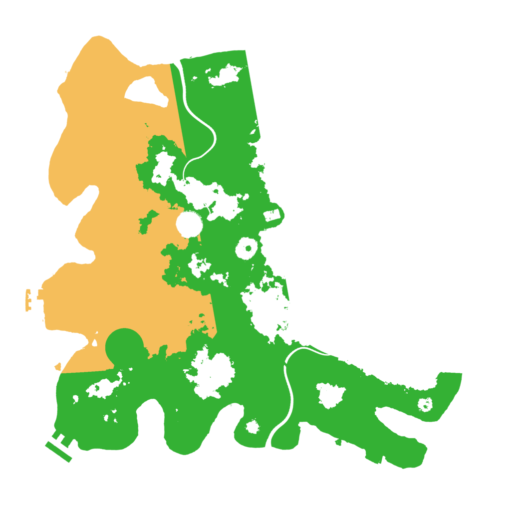 Biome Rust Map: Procedural Map, Size: 3500, Seed: 391362