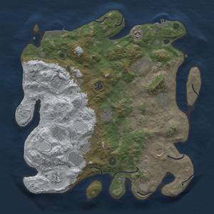 Thumbnail Rust Map: Procedural Map, Size: 3850, Seed: 1106611315, 20 Monuments