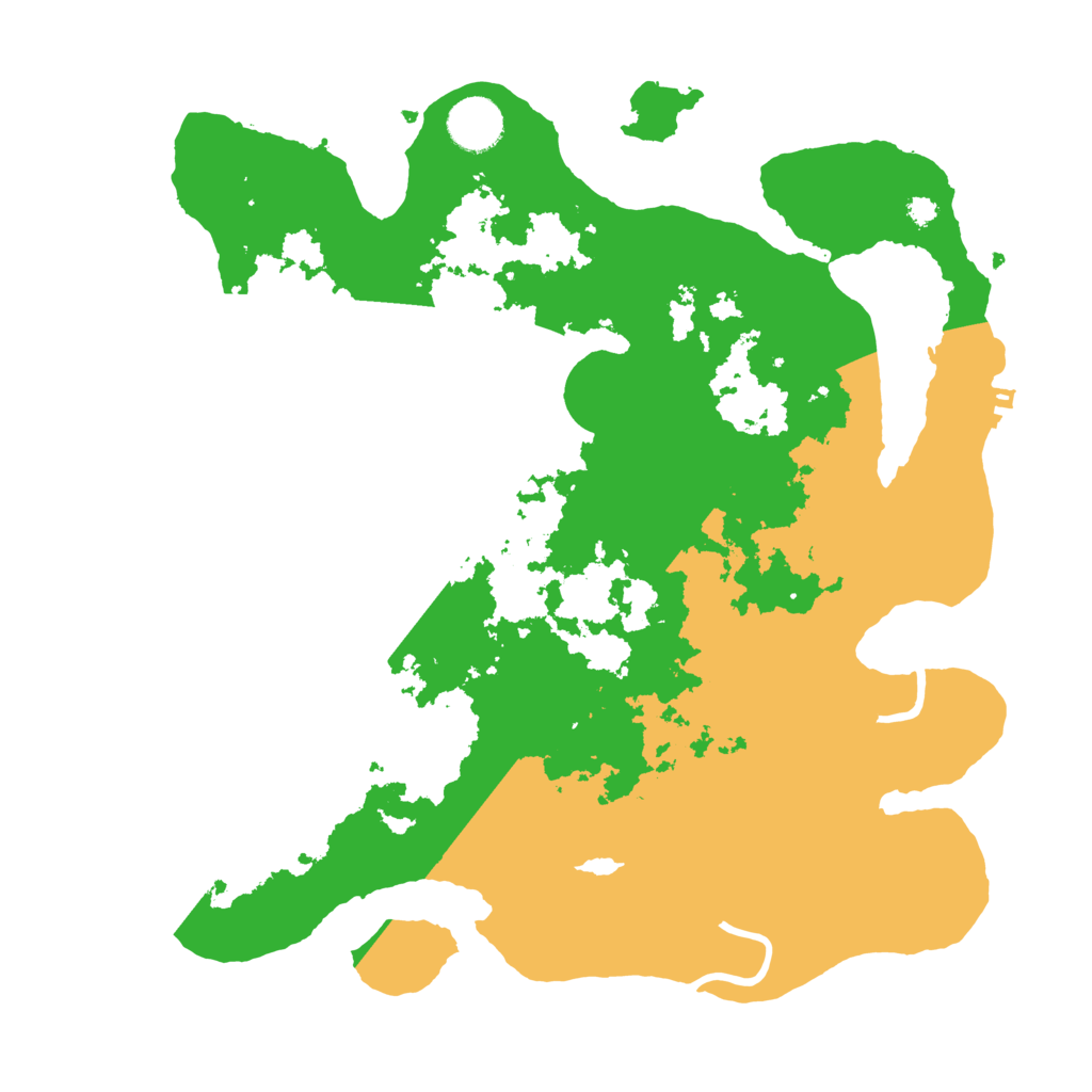 Biome Rust Map: Procedural Map, Size: 3500, Seed: 1141277016